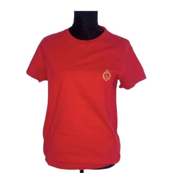 Lauren Ralph Lauren Women's Red Crewneck T-shirt Embroidered Logo
Small - Picture 1 of 8
